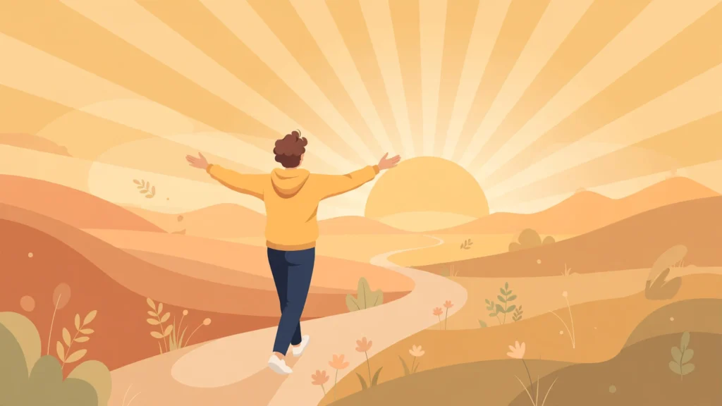 Confident person embracing new beginnings — dating after divorce tips for starting over