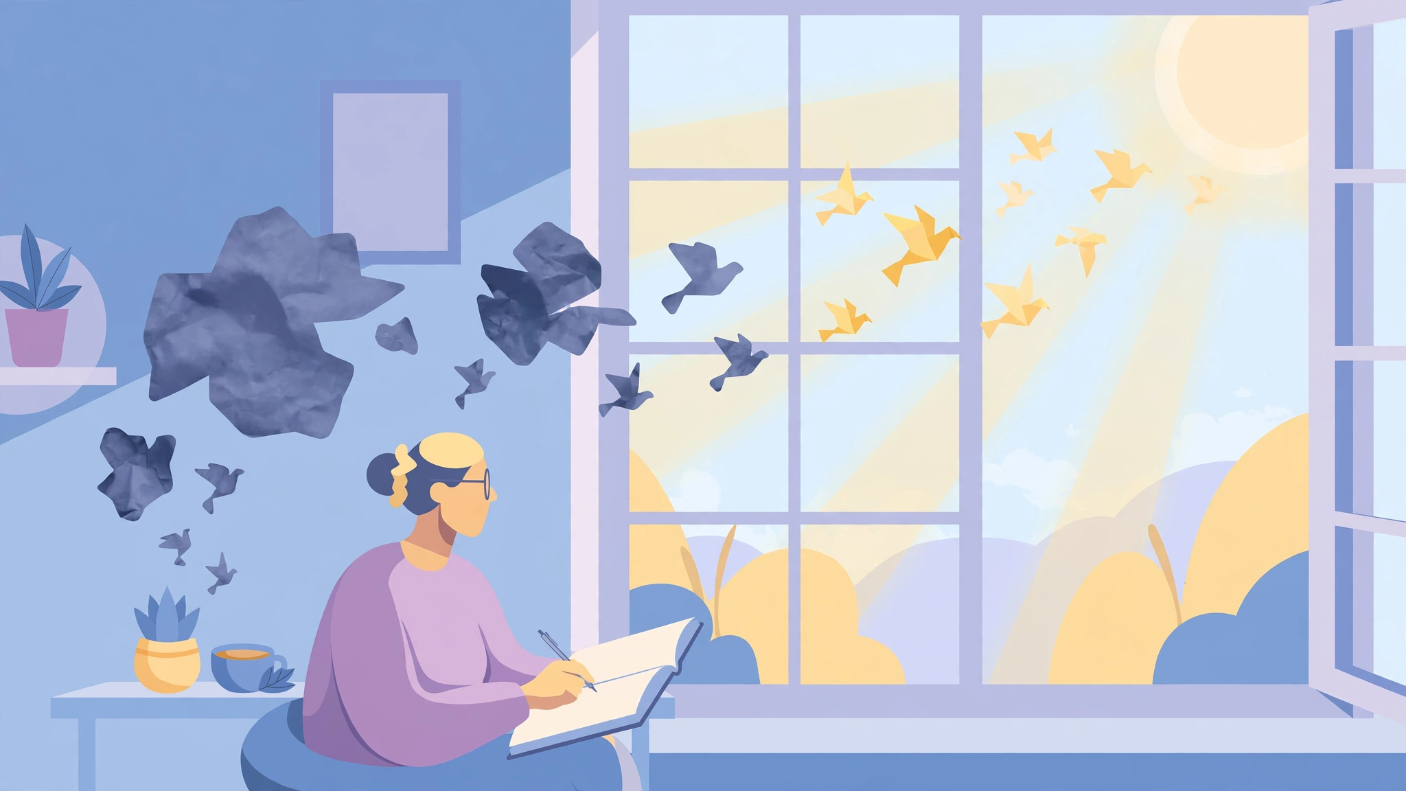Person journaling to release resentment while learning how to forgive your partner