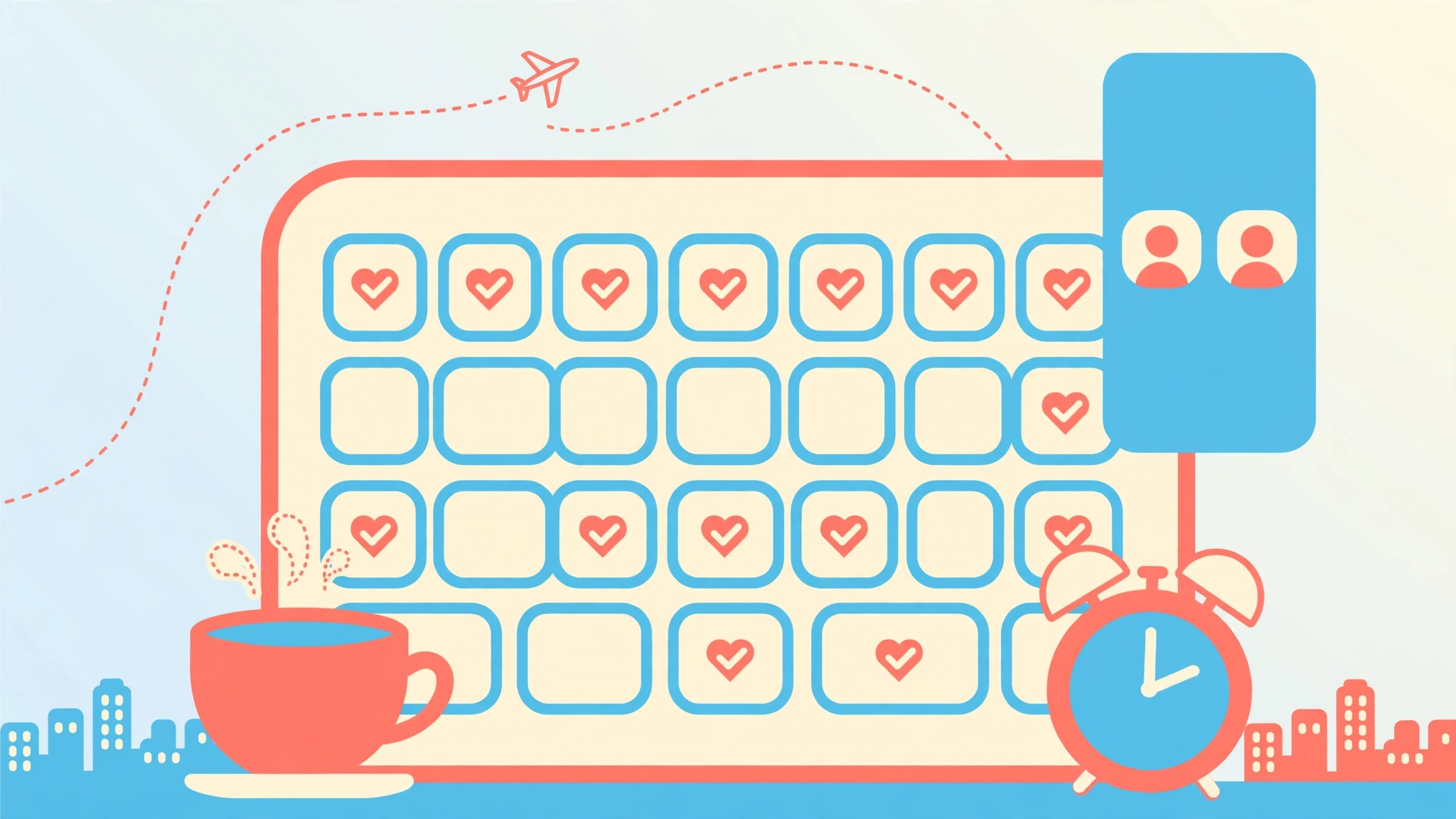 Weekly communication schedule that helps couples make long distance relationship work