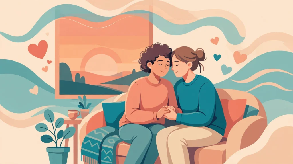 Couple finding calm together — relationship anxiety signs and reassurance