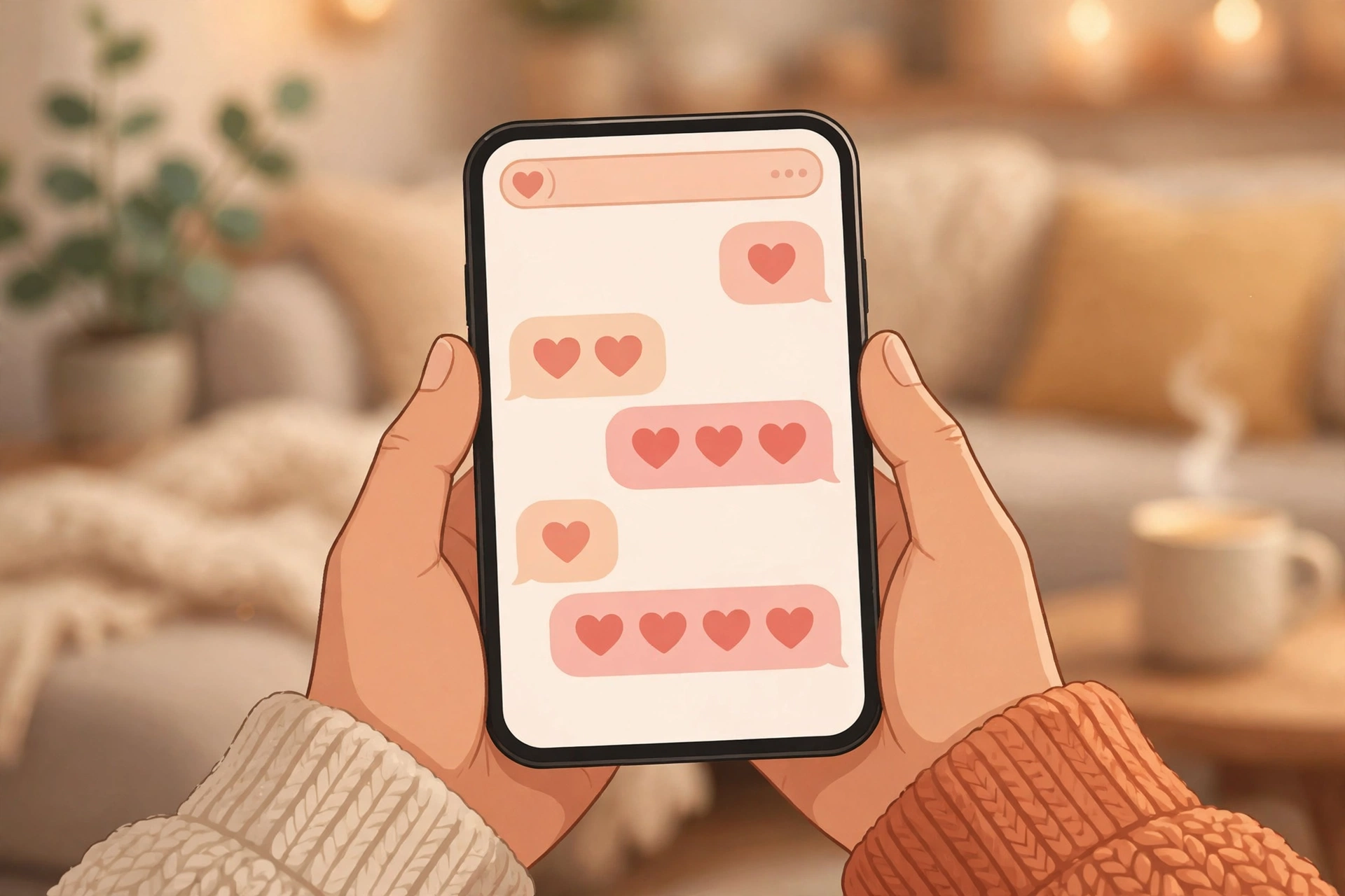Person using free online chat for relationship help