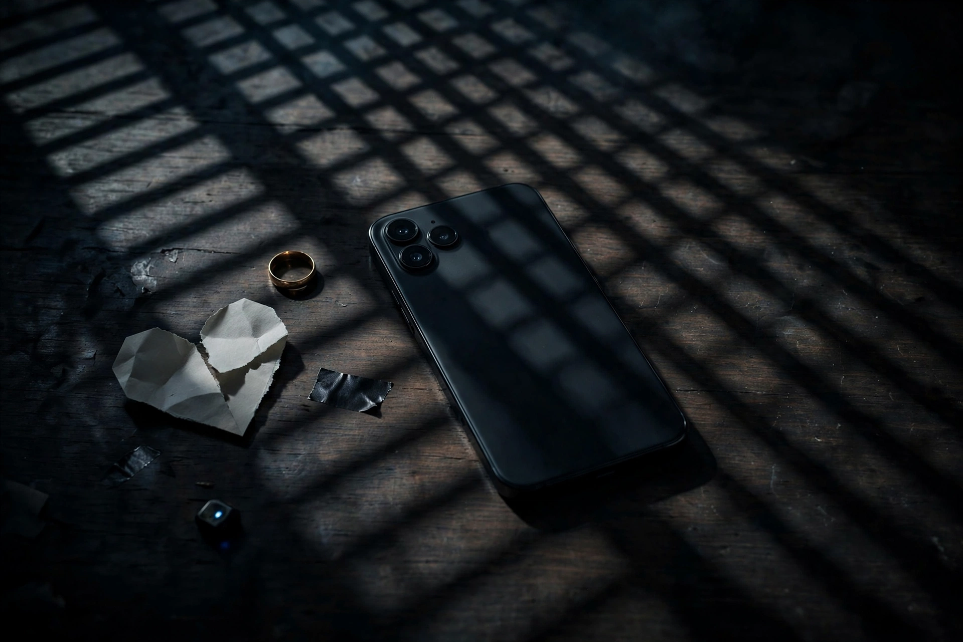 Smartphone with a long shadow — digital surveillance is one of the signs of a controlling partner