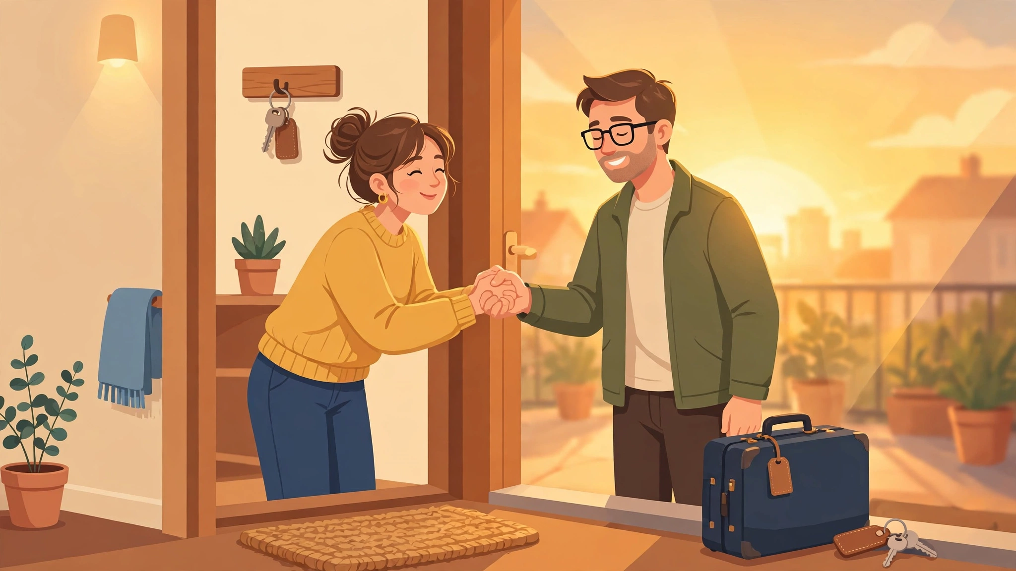 Warm daily greeting ritual that helps couples stop taking partner for granted